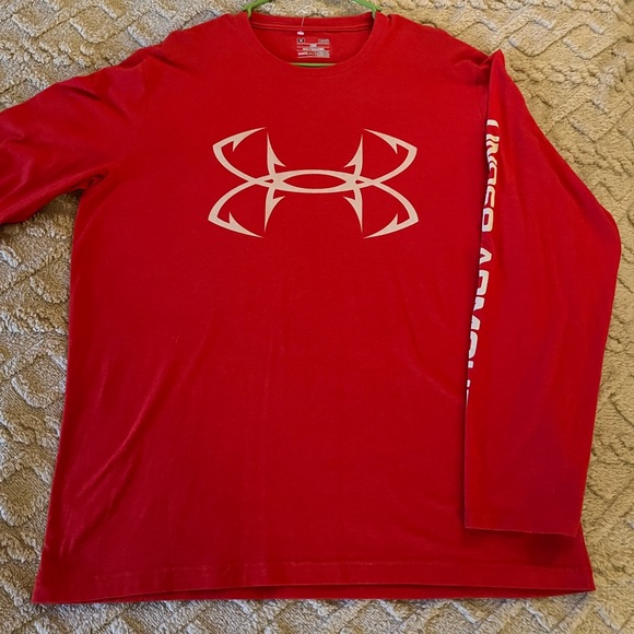 UNDER ARMOUR• Long-Sleeve Tee Shirt- Pink- Activewear-Large- Comfortable - Picture 3 of 5